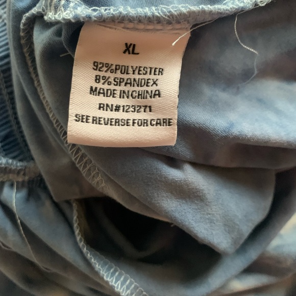 Vine and valley blue tie dye long maxi dress. Sleeveless. Size XL - Picture 12 of 13